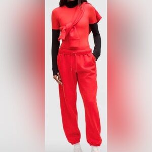 Lululemon Scuba Oversized Jogger *RARE HARD TO FIND COLOR* Hot Heat Size XXS NWT